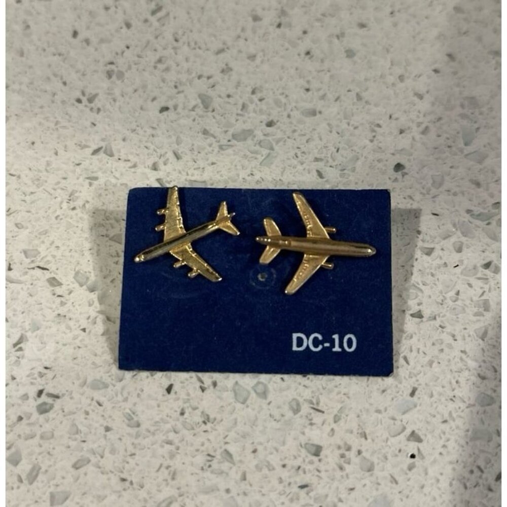 McDonnell Douglas DC-10 Clip‎ On Earrings Pin